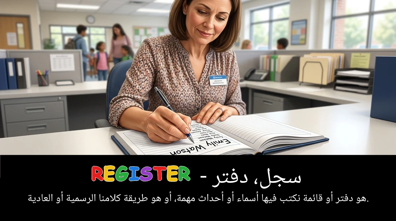 Arabic Illustration for register